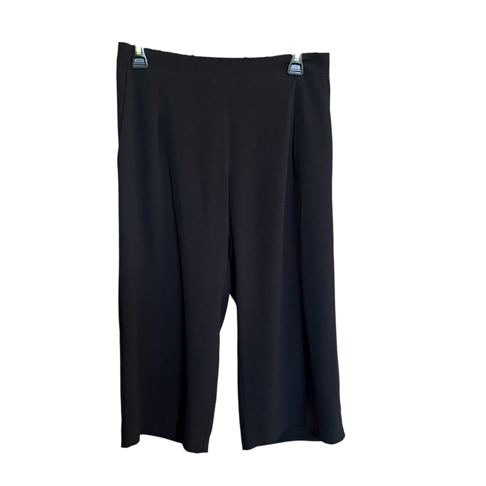 Eight Sixty Womens XS Wide Leg Gaucho Capri Pants Black